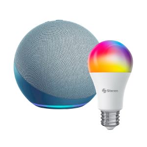 Alexa* ECHO DOT 4ª Gen más bombillo Wi-Fi* (ECHO DOT 4 GEN AZ / SHOME-120)
