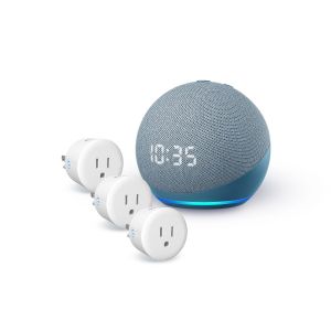 Alexa ECHO 4ª Gen con reloj más 3 contactos Wi-Fi (ECHO DOT RELOJ AZ / SHOME-100/3)