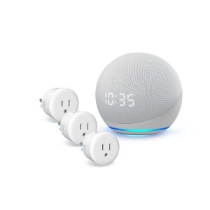 Alexa ECHO 4ª Gen con reloj más 3 contactos Wi-Fi (ECHO DOT RELOJ BL / SHOME-100/3)