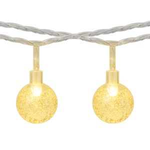 Serie LED tipo esfera de luz cálida, de 6,9 m