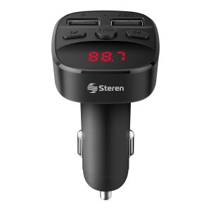 Transmisor FM Bluetooth* con cargador USB 12 W y reproductor MP3
