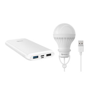 Power Bank 10,000 mAh QC/PD18W + GRATIS Foco LED USB