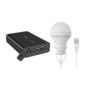 Estacion de poder portátil/Power Bank 24,000 mAh + GRATIS Foco LED USB