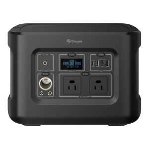 Estación de energía portátil de 160,000 mAh con inversor de corriente de 600 W (110 Vca)