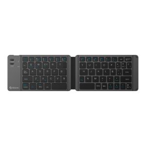 Teclado Bluetooth compacto plegable con batería recargable