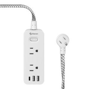 Multitoma de 6 salidas y cargador USB C PD 20 W / 2 x USB 12 W