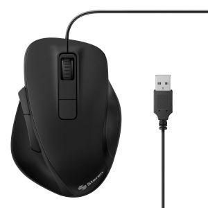 Mouse USB ergonómico 600 / 1400 / 2800 / 5000 DPI