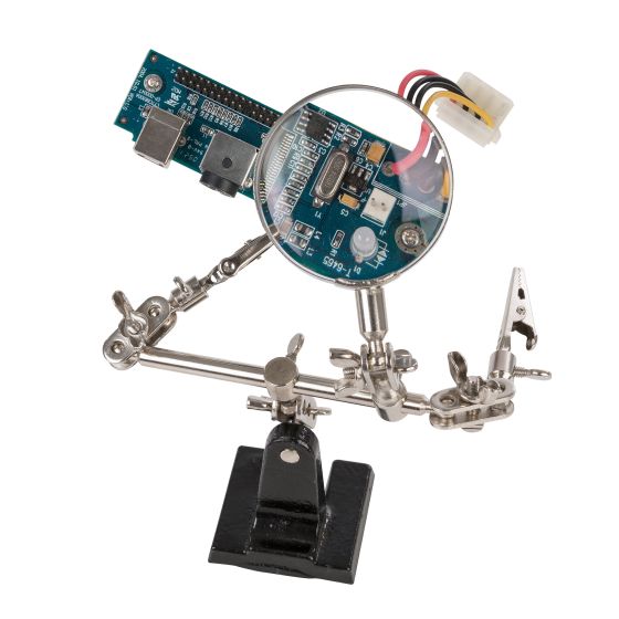 Mini atril con lupa para circuitos impresos Steren Tien
