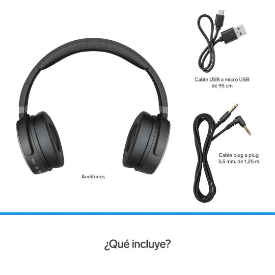 Audífonos Bluetooth con batería de hasta 30 h ¡Disfru