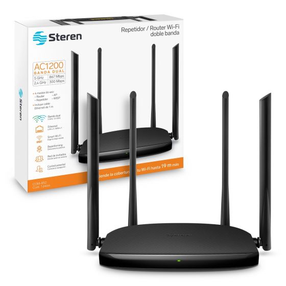 Repetidor Wi Fi Banda Dual AC1200 con hasta 30 m de cob