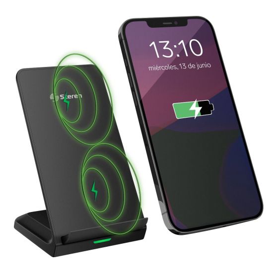 Cargador Inalámbrico Qi de 15W Recarga Rápida para Ce