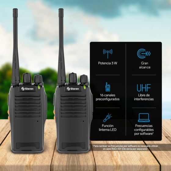 Kit de 2 Radios Intercomunicadores | Comunicación a Dis
